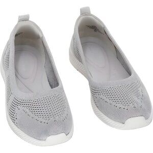 Easy Spirit Glitz Slip-On Comfort Flats Silver Taupe Women US 7.5W